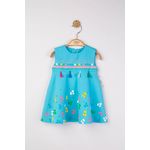 Fashion, accesorii si bijuterii - Copii - Imbracaminte copii - Rochii copii - Rochita de vara pentru fetite Ciucurasi, Tongs baby, albastru, marime 6-9 luni - Infinity.ro
