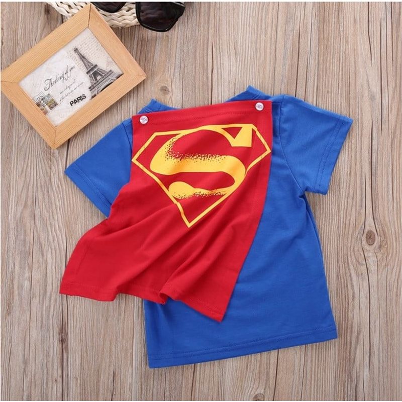 Fashion, accesorii si bijuterii - Copii - Imbracaminte copii - Tricouri copii - Tricou SuperErou, model Superman, marime 4 - Infinity.ro