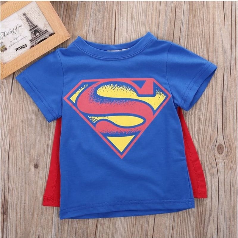 Fashion, accesorii si bijuterii - Copii - Imbracaminte copii - Tricouri copii - Tricou SuperErou, model Superman, marime 4 - Infinity.ro