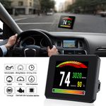 Auto si Moto - Electronice auto - Accesorii electronice auto - Sistem Monitor Auto Techstar P16 OBD2 HUD, Afisaj Head-Up Display pentru Monitorizare Viteza, RPM si Performanta Auto - Infinity.ro