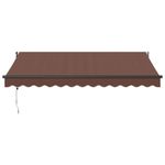 Casa si Gradina - Gradina si terasa - Umbrele si pavilioane - Umbrele - Copertina retractabila automat, maro, 350x250 cm - Infinity.ro