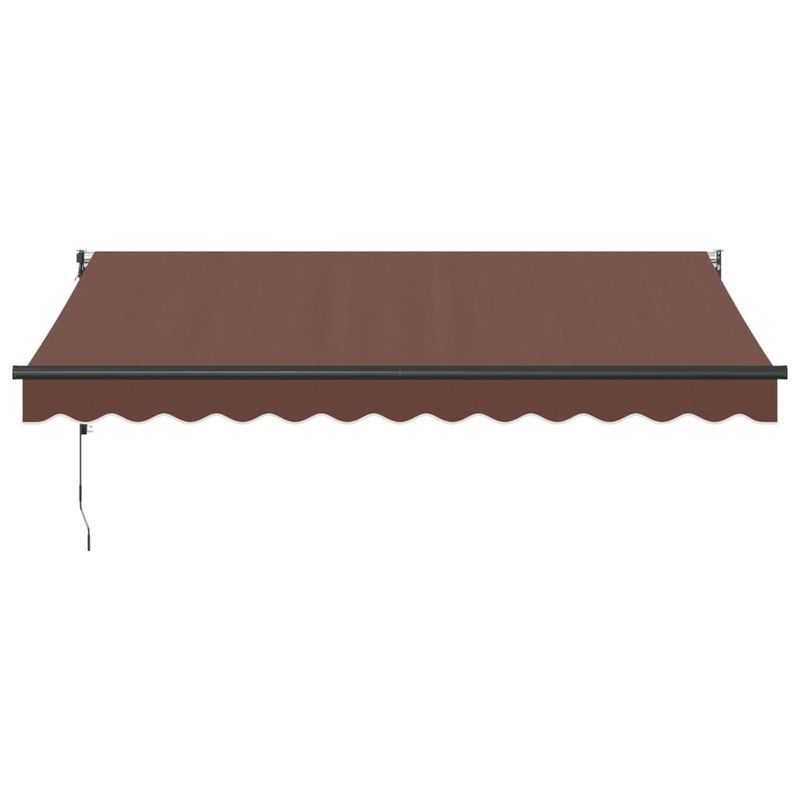 Casa si Gradina - Gradina si terasa - Umbrele si pavilioane - Umbrele - Copertina retractabila automat, maro, 350x250 cm - Infinity.ro