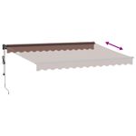 Casa si Gradina - Gradina si terasa - Umbrele si pavilioane - Umbrele - Copertina retractabila automat, maro, 350x250 cm - Infinity.ro