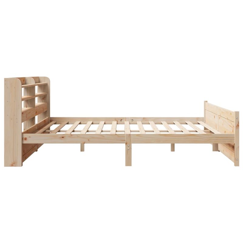 Casa si Gradina - Mobilier - Paturi si accesorii - Paturi - Cadru pat cu tablie 200x200 cm, lemn masiv de pin - Infinity.ro