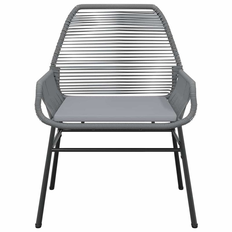 Casa si Gradina - Gradina si terasa - Mobilier exterior - Seturi mobila gradina - Set de sufragerie de gradina 3 piese sticla poliratan gri - Infinity.ro