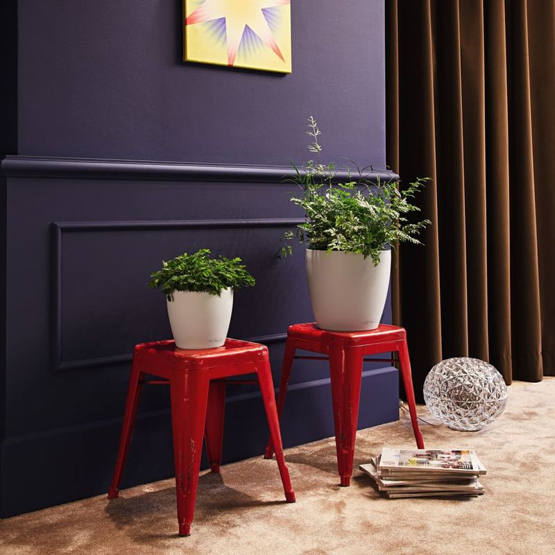 Casa si Gradina - Gradinarit si plante - Plante si ghivece - Ghivece si suporturi - LECHUZA Jardiniera CLASSICO Color 18 ALL-IN-ONE, alb - Infinity.ro