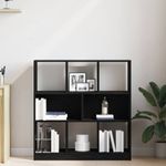 Casa si Gradina - Mobilier - Biblioteci si rafturi - Biblioteci - Dulap cu carti stejar negru 97,5x29,5x100 cm lemn prelucrat - Infinity.ro