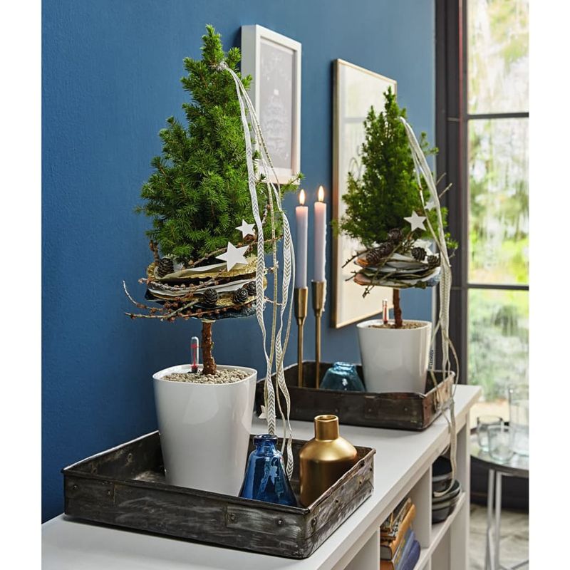 Casa si Gradina - Gradinarit si plante - Plante si ghivece - Ghivece si suporturi - LECHUZA Jardiniera "DELTINI ALL-IN-ONE" alb extralucios - Infinity.ro