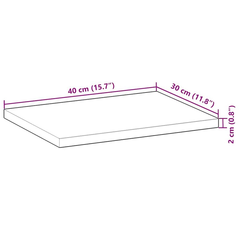 Casa si Gradina - Mobilier - Biblioteci si rafturi - Rafturi - Rafturi plutitoare 3 buc. 40x30x2 cm lemn masiv acacia netratat - Infinity.ro