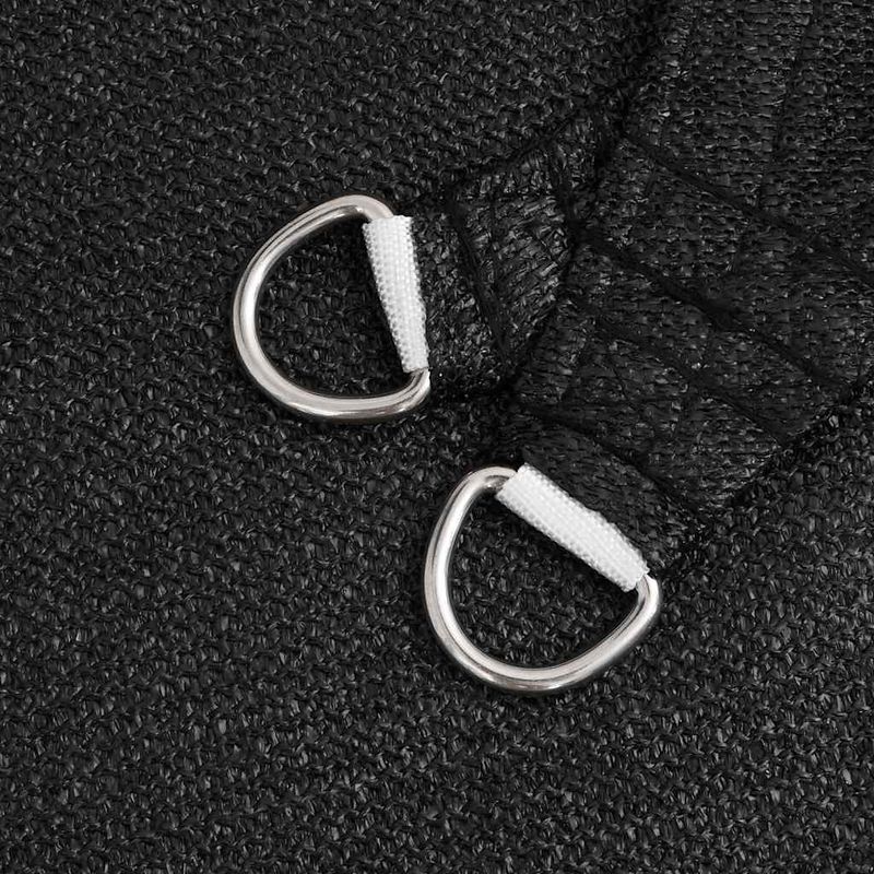 Casa si Gradina - Gradina si terasa - Umbrele si pavilioane - Umbrele - Panza parasolar, negru, 3x4x4m, HDPE, 160 g/m², triunghiular - Infinity.ro