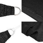 Casa si Gradina - Gradina si terasa - Umbrele si pavilioane - Umbrele - Panza parasolar, negru, 3x4x4m, HDPE, 160 g/m², triunghiular - Infinity.ro