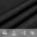 Casa si Gradina - Gradina si terasa - Umbrele si pavilioane - Umbrele - Panza parasolar, negru, 3x4x4m, HDPE, 160 g/m², triunghiular - Infinity.ro