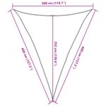 Casa si Gradina - Gradina si terasa - Umbrele si pavilioane - Umbrele - Panza parasolar, negru, 3x4x4m, HDPE, 160 g/m², triunghiular - Infinity.ro