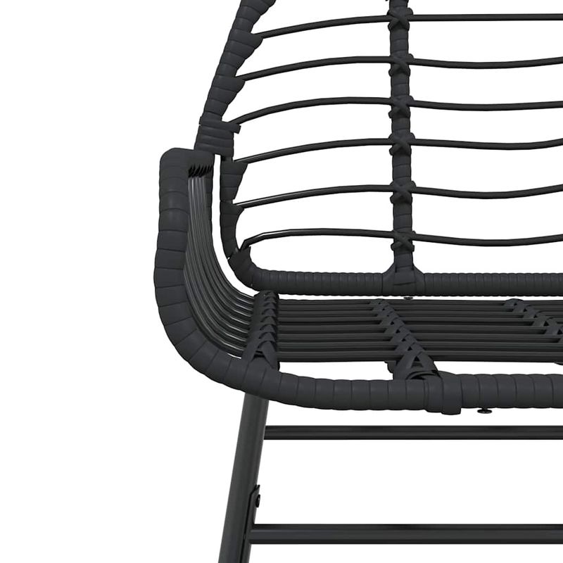 Casa si Gradina - Gradina si terasa - Mobilier exterior - Seturi mobila gradina - Set de sufragerie de gradina 5 piese sticla neagra polirattan - Infinity.ro