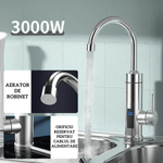 Casa si Gradina - Sanitare - Lavoar baie si accesorii - Baterii sanitare - Robinet Electric Instant, Adsinio, Afisaj LED, 3000 W, Apa calda 30°C-60°C, Inox - Infinity.ro