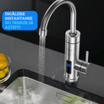 Casa si Gradina - Sanitare - Lavoar baie si accesorii - Baterii sanitare - Robinet Electric Instant, Adsinio, Afisaj LED, 3000 W, Apa calda 30°C-60°C, Inox - Infinity.ro