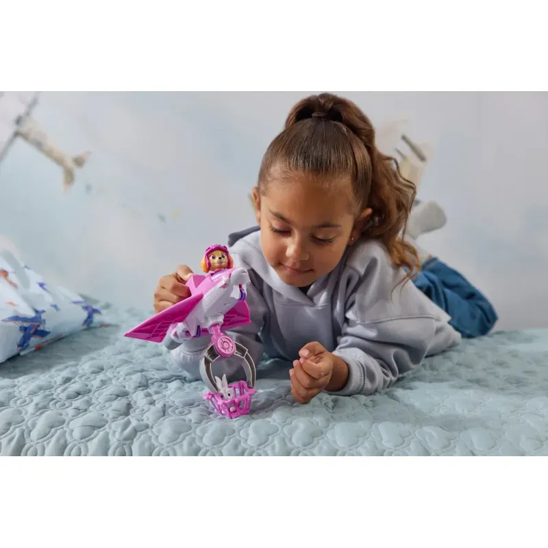 Jucarii, Copii si Bebe - Jucarii si jocuri - Vehicule si jucarii cu telecomanda - Masinute - Patrula Catelusilor Vehicul De Salvare Aerian Skye - Infinity.ro