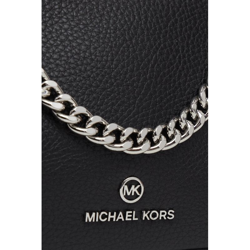 Fashion, accesorii si bijuterii - Femei - Accesorii femei - Genti si rucsacuri femei - Geanta de umar Michael Kors din piele pietrisata Piper Negru 24 x 13 x 7 cm - Infinity.ro