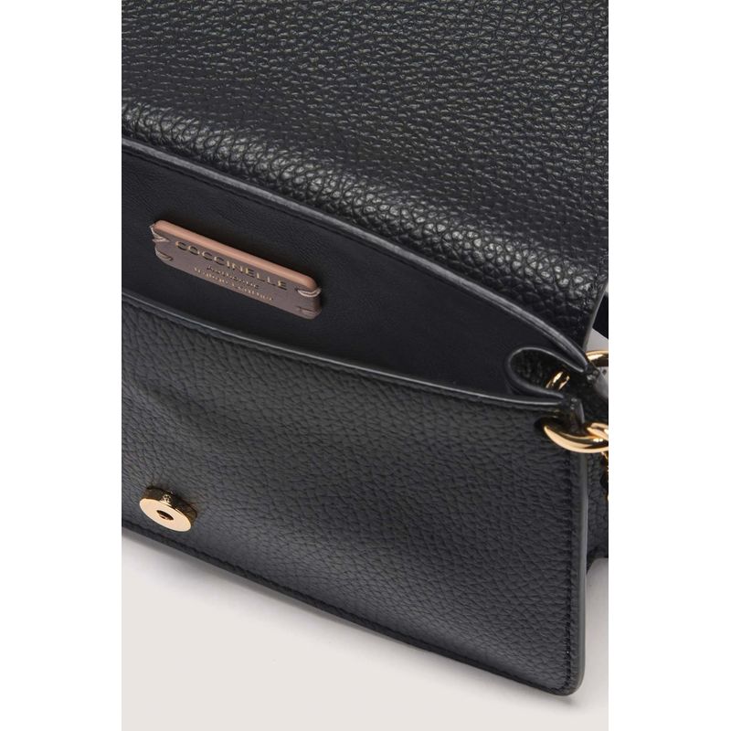 Fashion, accesorii si bijuterii - Femei - Accesorii femei - Genti si rucsacuri femei - Geanta de umar dama Coccinelle E5SSL270101 Negru 22 x 12 x 5 cm - Infinity.ro