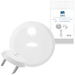 Casa si Gradina - Mobilier - Mobilier copii - Sisteme de siguranta - Set 12 capace de protectie pentru prize, cu doua cheite, Alb, Sipo - Infinity.ro