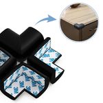 Casa si Gradina - Mobilier - Mobilier copii - Sisteme de siguranta - Set 4 aparatori moi pentru colturi, pentru copii, SIPO Baby Safety, Negru - Infinity.ro