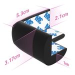Casa si Gradina - Mobilier - Mobilier copii - Sisteme de siguranta - Set 4 aparatori moi pentru colturi, pentru copii, SIPO Baby Safety, Negru - Infinity.ro