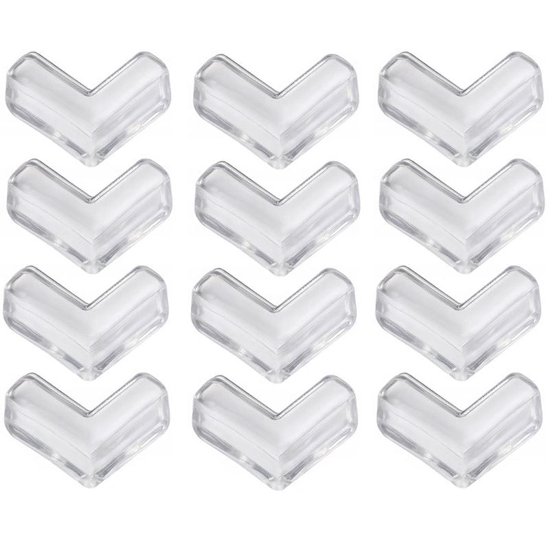 Casa si Gradina - Mobilier - Mobilier copii - Sisteme de siguranta - Set 12 Coltare din Silicon pentru Protectie Ridicata la Colturile Mobilei, din Silicon, Triunghi, SIPO Baby Safety - Infinity.ro