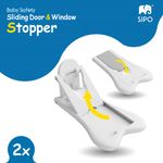 Casa si Gradina - Mobilier - Mobilier copii - Sisteme de siguranta - Sistem de siguranta pentru usile glisante, Set 2 bucati, Sipo - Infinity.ro