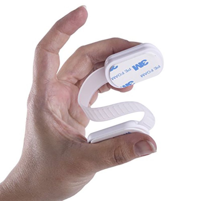 Casa si Gradina - Mobilier - Mobilier copii - Sisteme de siguranta - Set 6 Sigurante universale, Lungime ajustabila, pentru Sertare, Usi, Dulap si Frigider, fixare cu adeziv fara urme 3M - Infinity.ro