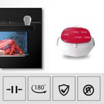 Casa si Gradina - Mobilier - Mobilier copii - Sisteme de siguranta - Blocator usa cuptor, fixare cu adeziv rezistent la temperaturi inalte, fara urme, Gri, Sipo - Infinity.ro