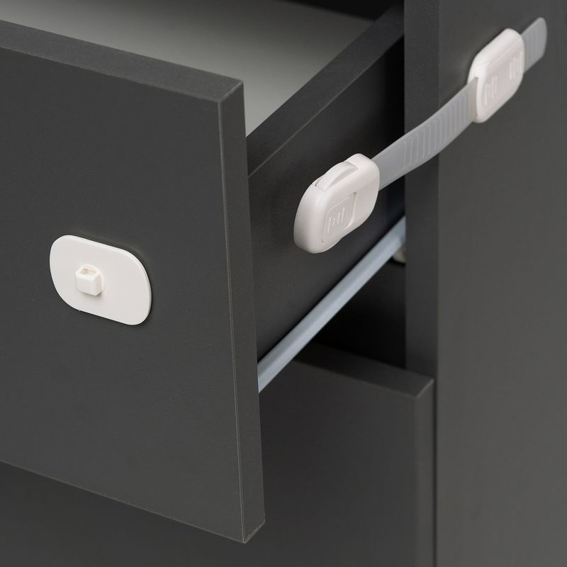 Casa si Gradina - Mobilier - Mobilier copii - Sisteme de siguranta - Set 6 Sigurante universale, Lungime ajustabila, pentru Sertare, Usi, Dulap,fixare cu adeziv puternic 3M, fara urme, Sipo - Infinity.ro