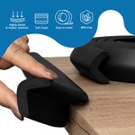 Casa si Gradina - Mobilier - Mobilier copii - Sisteme de siguranta - Banda protectie din spuma groasa pentru colturi si blat mobilier, fixare cu adeziv puternic 3M,  2 metri, Negru, Sipo - Infinity.ro