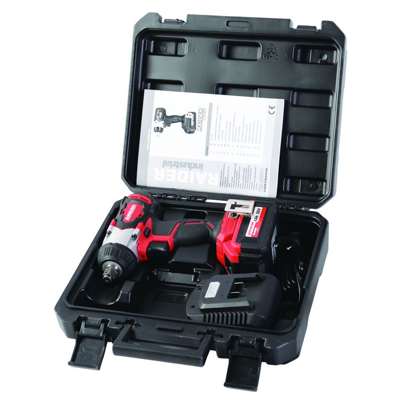 Casa si Gradina - Constructii - Scule electrice si accesorii - Masini de gaurit si insurubat - Cheie de impact cu acumulator 20V 4Ah 320Nm RDI-IBW01, Raider 031301 - Infinity.ro