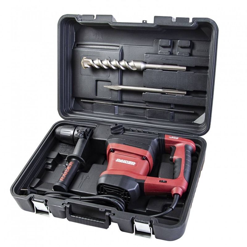 Casa si Gradina - Constructii - Scule electrice si accesorii - Rotopercutoare - Ciocan rotopercutor 1500W 6.2kg 40mm SDS-max 10J viteza variabila RAIDER RDP-HD55 - Infinity.ro