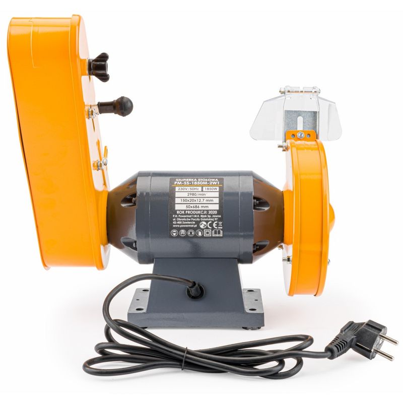 Casa si Gradina - Constructii - Scule electrice si accesorii - Polizoare - Polizor de banc 1850W piatra disc 150mm si banda (PM0915) - Infinity.ro