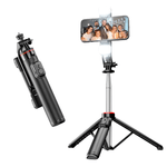 Laptop, Telefoane si Tablete - Telefoane mobile si accesorii - Accesorii Telefoane - Selfie stick-uri - Selfie Stick multifunctional, cu LED, Telecomanda Bluetooth, iOS/Android, 130 cm, OBRALIX® - Infinity.ro