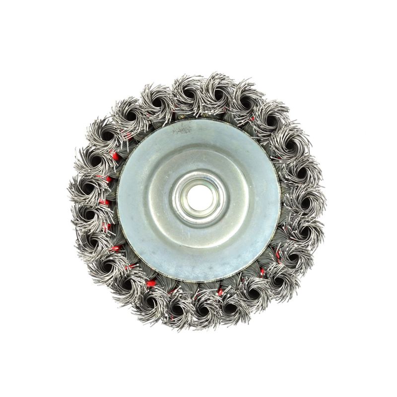 Casa si Gradina - Constructii - Scule electrice si accesorii - Accesorii polizare si slefuire - Perie de sarma 125mm M14 + banda de sustinere, Geko, G00613 - Infinity.ro