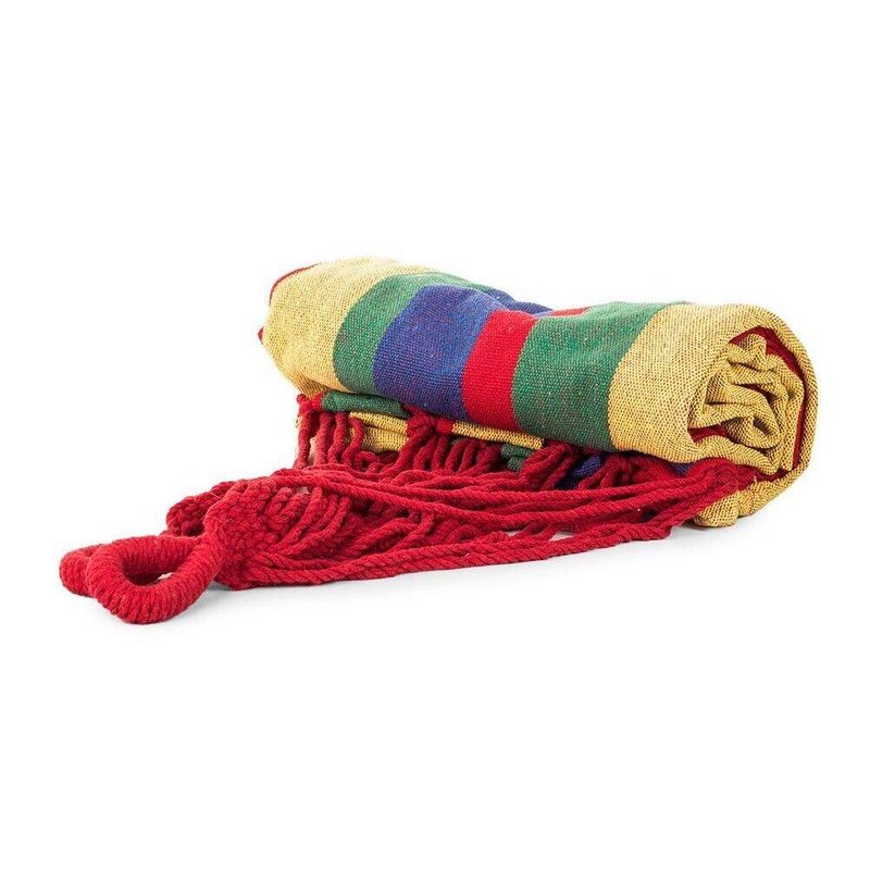 Casa si Gradina - Gradina si terasa - Balansoare si hamace - Hamace si suporturi - Hamac bumbac, Verk Group, Emilia, multicolor, max 200 kg, 200x80 cm - Infinity.ro