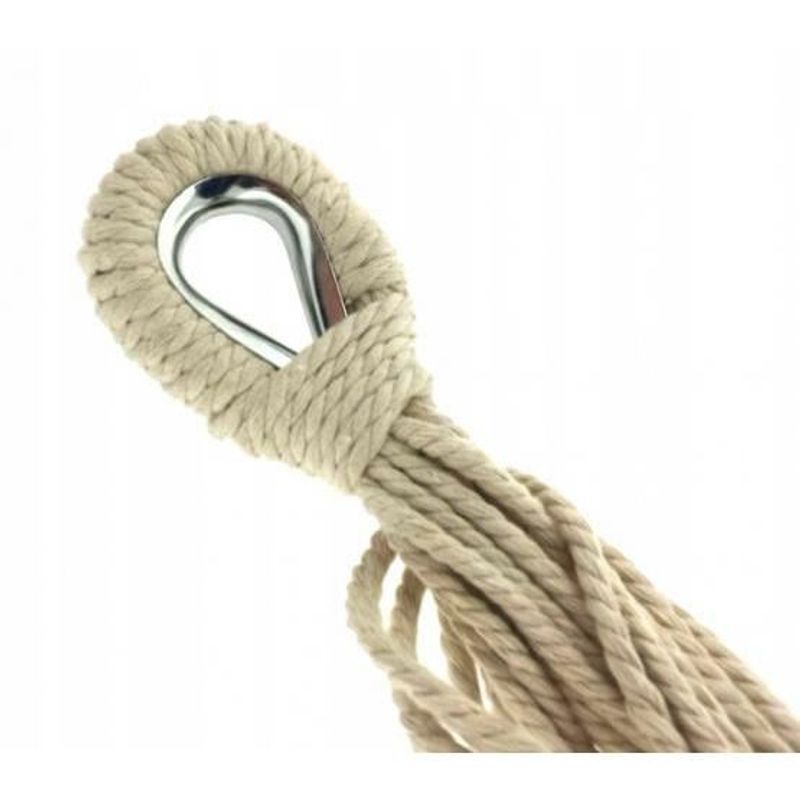 Casa si Gradina - Gradina si terasa - Balansoare si hamace - Hamace si suporturi - Hamac textil, protectie franghie, gri, max 200 kg, 200x150 cm - Infinity.ro