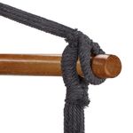 Casa si Gradina - Gradina si terasa - Balansoare si hamace - Hamace si suporturi - Hamac tip scaun, cu 2 perne, gri si bej, max 150 kg, 130x100 cm, Springos - Infinity.ro