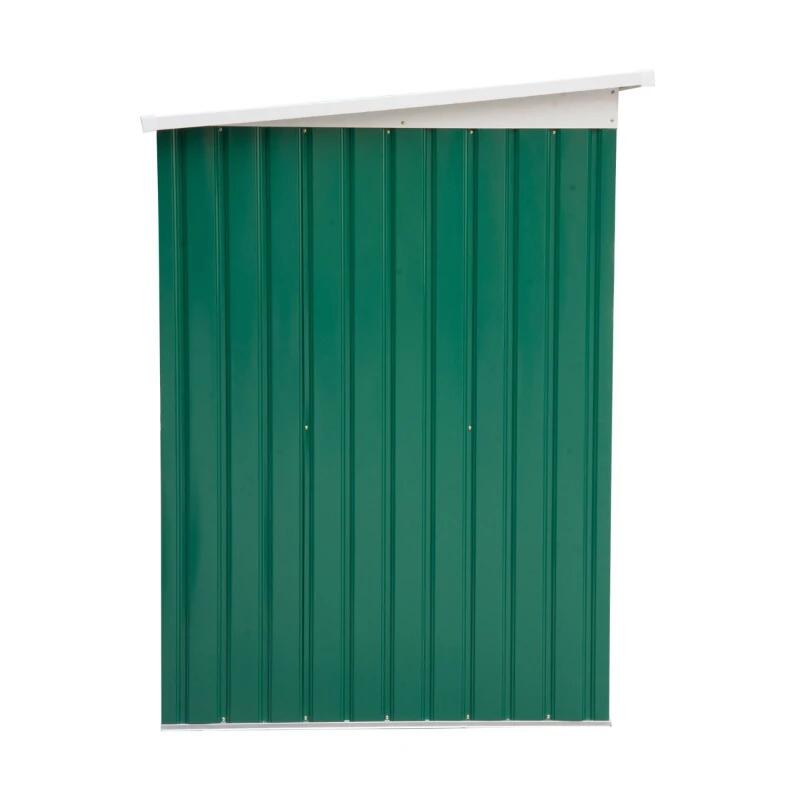Casa si Gradina - Gradina si terasa - Casute de gradina - Casuta de gradina pentru depozitare unelte, otel, verde, 280x130x172 cm - Infinity.ro