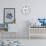 Casa si Gradina - Decoratiuni - Ceasuri - Ceas de perete pentru copii, silentios, cu animale si cifre 3D, TFA Little Animals 60.3051.14 - Infinity.ro