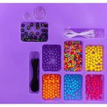 Jucarii, Copii si Bebe - Jucarii si jocuri - Jucarii & jocuri educative - Seturi de artizanat - Kit pentru realizare bratari, 7 tipuri de margele, neon multicolor, GL Style R03-0538 - Infinity.ro