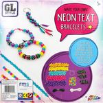 Jucarii, Copii si Bebe - Jucarii si jocuri - Jucarii & jocuri educative - Seturi de artizanat - Kit pentru realizare bratari, 7 tipuri de margele, neon multicolor, GL Style R03-0538 - Infinity.ro