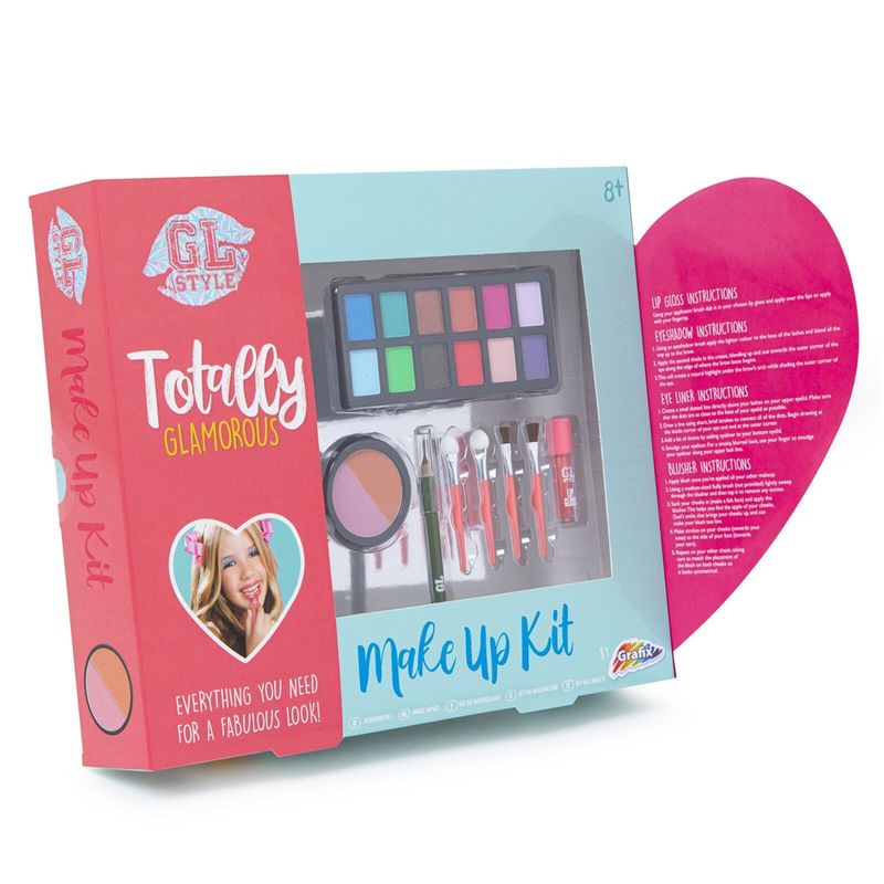 Jucarii, Copii si Bebe - Jucarii si jocuri - Jucarii de rol - Frumusete, bijuterii si accesorii fetite - Set machiaj pentru fetite, 8 piese, Grafix R03-0088 - Infinity.ro