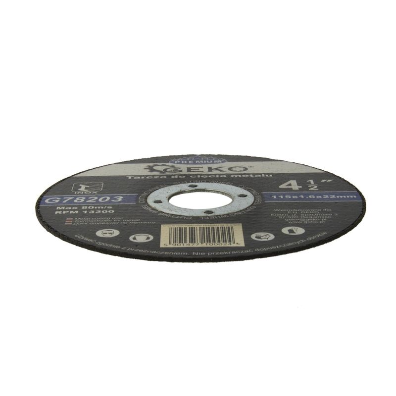 Casa si Gradina - Constructii - Scule electrice si accesorii - Accesorii polizare si slefuire - Disc pentru taierea metalului, GEKO PREMIUM, 115mm, G78203 - Infinity.ro
