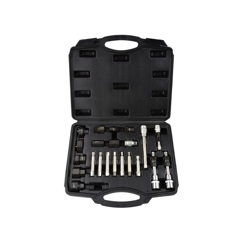 Casa si Gradina - Constructii - Scule electrice si accesorii - Accesorii polizare si slefuire - Set chei pentru asamblare/demontare alternator, 24 piese, Geko G02781 - Infinity.ro