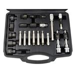 Casa si Gradina - Constructii - Scule electrice si accesorii - Accesorii polizare si slefuire - Set chei pentru asamblare/demontare alternator, 24 piese, Geko G02781 - Infinity.ro