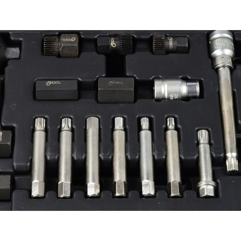 Casa si Gradina - Constructii - Scule electrice si accesorii - Accesorii polizare si slefuire - Set chei pentru asamblare/demontare alternator, 24 piese, Geko G02781 - Infinity.ro