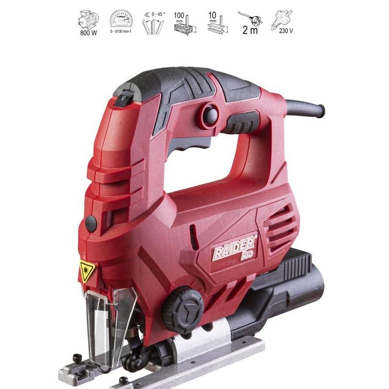 Casa si Gradina - Constructii - Scule electrice si accesorii - Fierastraie electrice - Fierastrau pendular Raider RDP-JS34, 800W, 0-3100 rpm - Infinity.ro